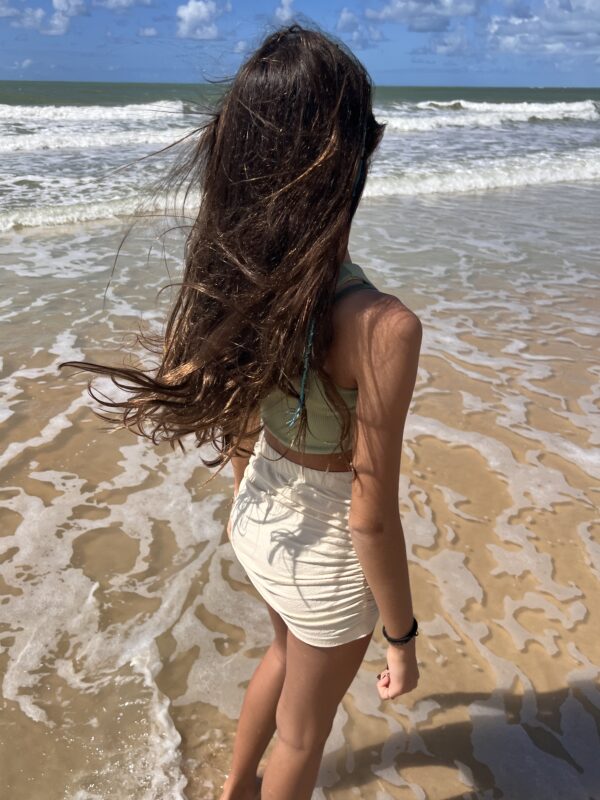 Saia Off White Drapeada